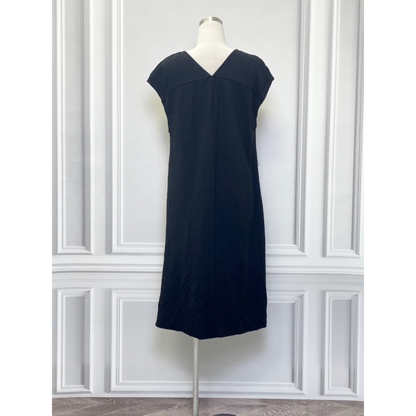 Váy cánh rơi ZARA hàng hiệu chính hãng thời trang nữ V625 màu đen size L secondhand thanh lý ký gửi