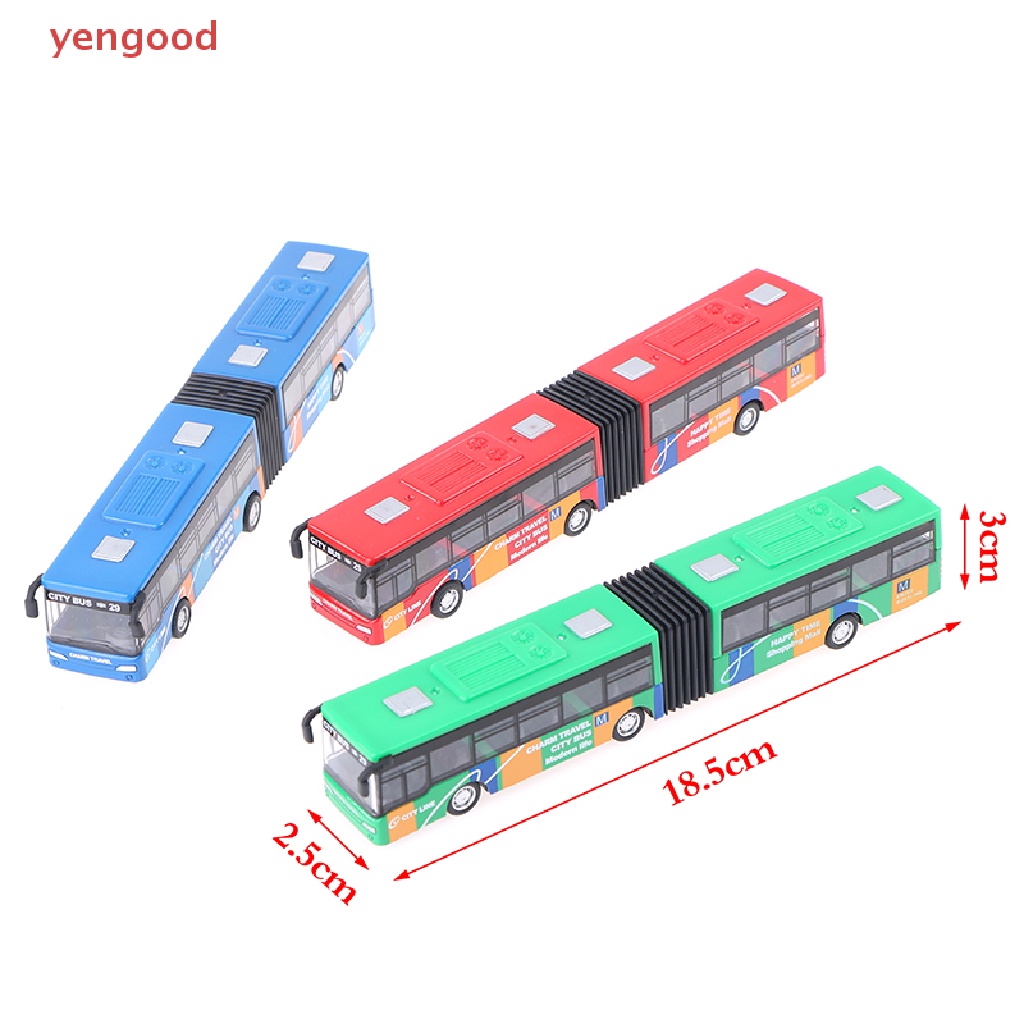 Mô Hình Xe Buýt Bằng Kim Loại 1: 64 18cm Độc Đáo Sống Động