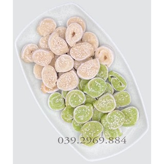 500g kẹo dừa non mix 2 vị truyền thống & lá dứa- bánh kẹo đồ ăn vặt- mứt tết
