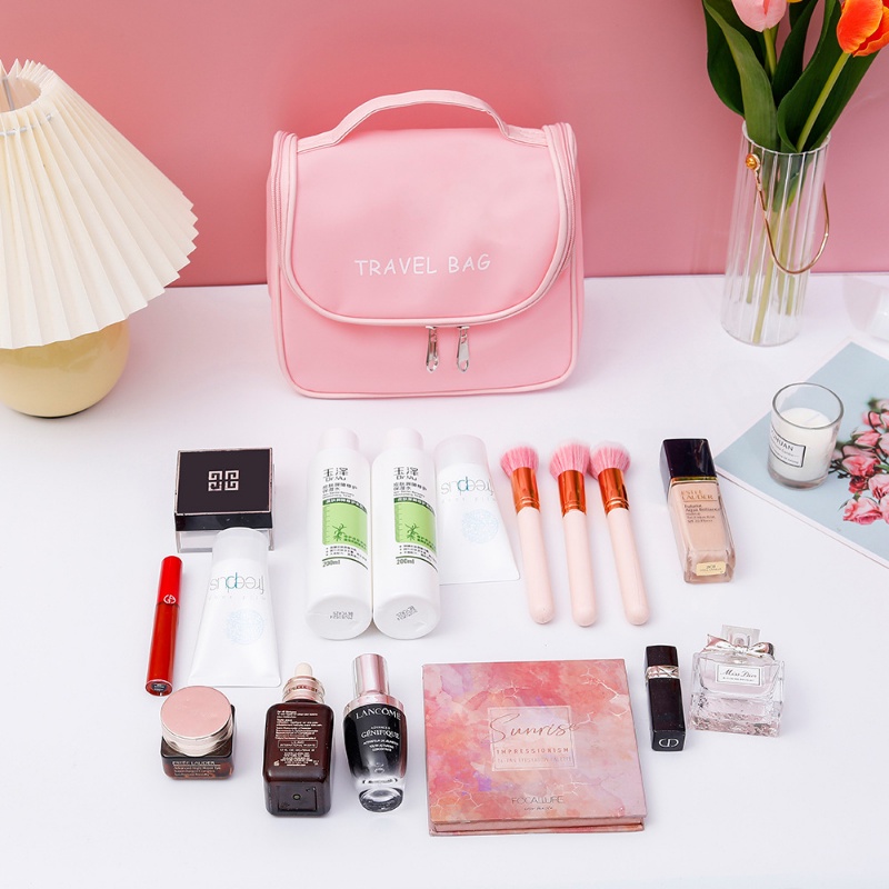 Túi Đựng Mỹ Phẩm Cỡ Lớn Màu Sắc Ngọt Ngào Tiện Dụng Mang Đi Du Lịch