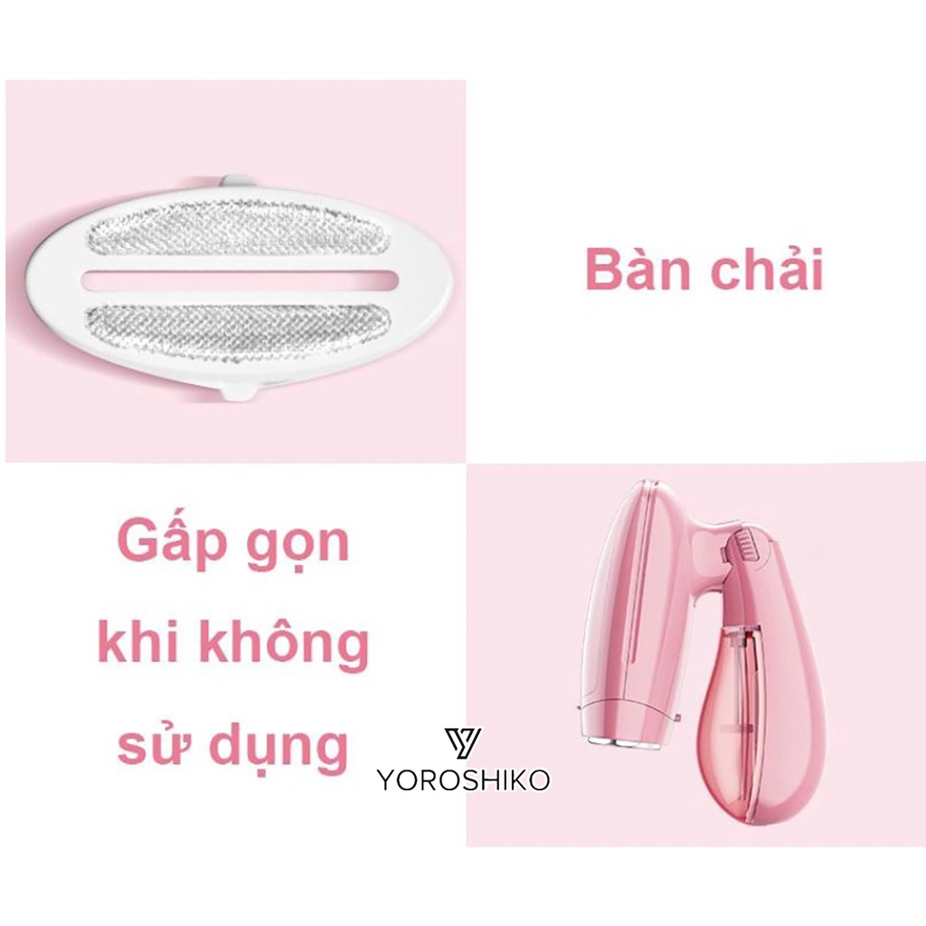 Bàn Là Hơi Nước Cầm Tay Yoshiko nhỏ gọn tiện lợi cho gia đình GẮP GỌN