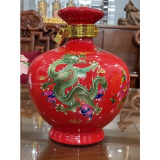vỏ bình gốm sứ trang trí LONG PHỤNG