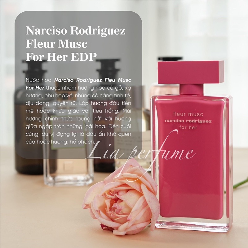 Nước hoa Narciso hồng đậm Fleur Musc For Her EDP 100ml  - Lia Perfume