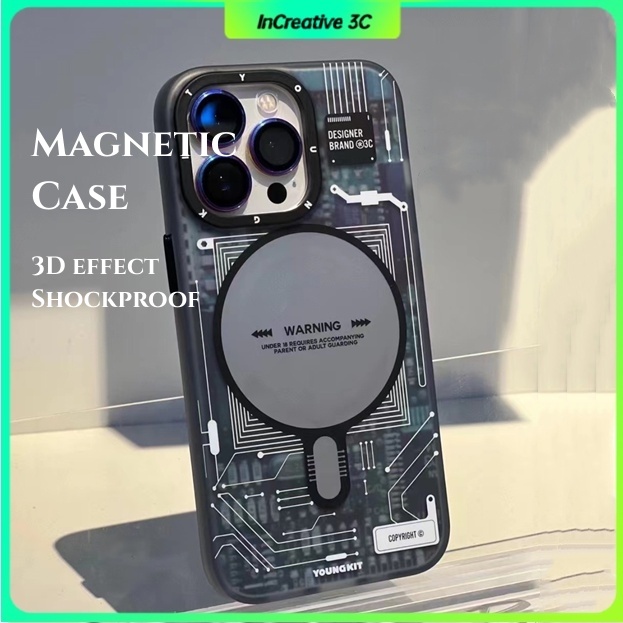 ốp lưng magnetic case for iphone 13 pro max Ốp Điện Thoại Nam Châm Chống Sốc Chống Rơi Cho iphone 14 Pro Max / 13 Pro Max / 12 Pro