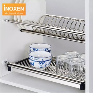 [Phụ Kiện Tủ Bếp Nhập Khẩu] Kệ úp chén bát đĩa cho tủ bếp INOXEN BV60/70/80/90