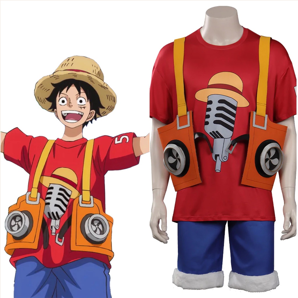 Áo One Piece Film Red Luffy Cosplay 100% Cotton