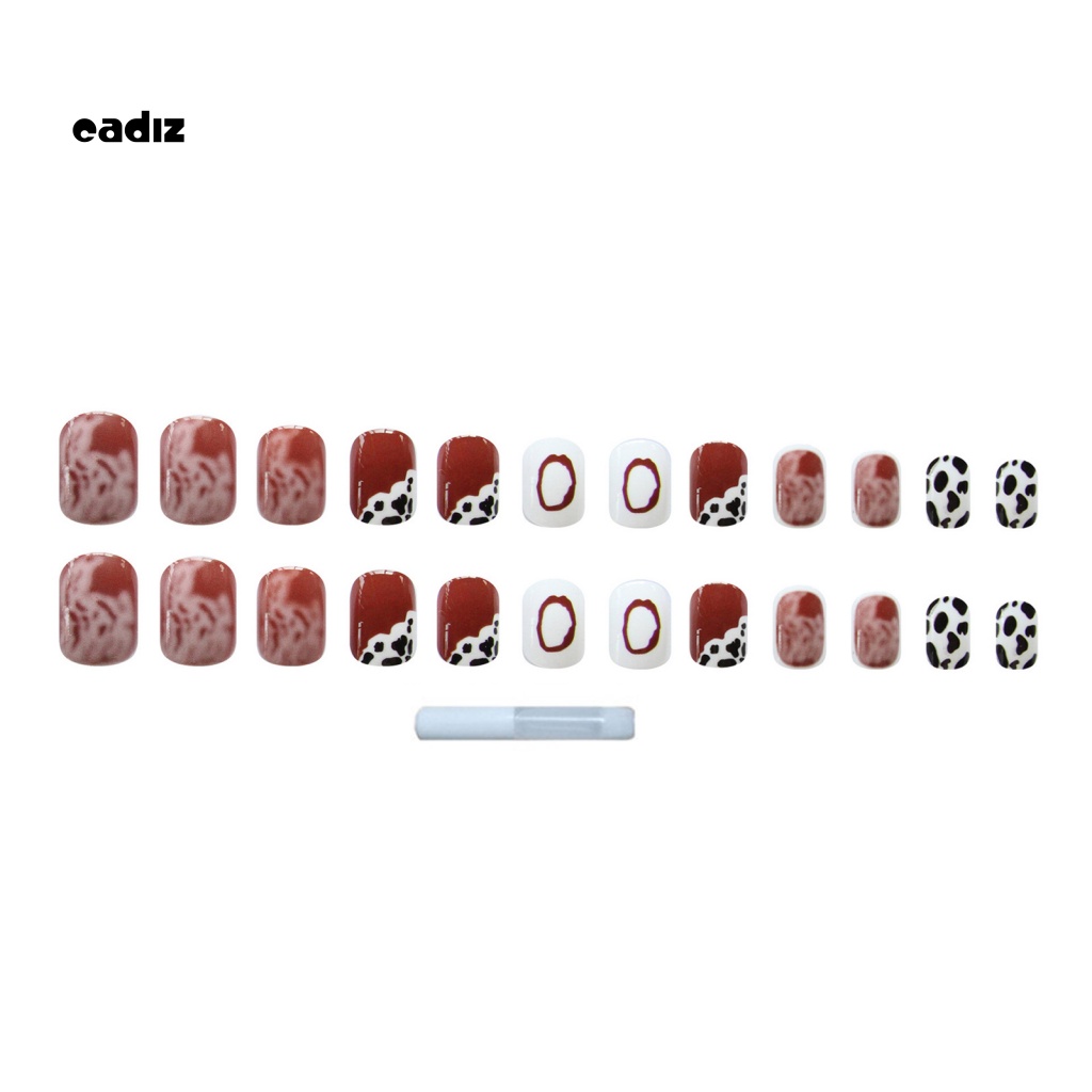 1 Bộ Móng Tay Giả Màu Sắc Tươi Sáng Dùng Trang Trí