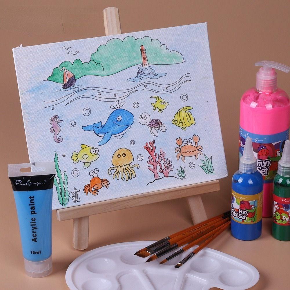 1 Tấm Vải Canvas Dày Dặn Gọn Nhẹ Dùng Vẽ Tranh DIY