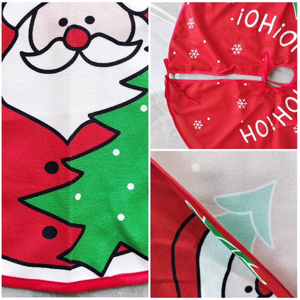 Thảm Lót Trang Trí Cây Thông Noel Họa Tiết Giáng Sinh Dễ Thương Bắt Mắt