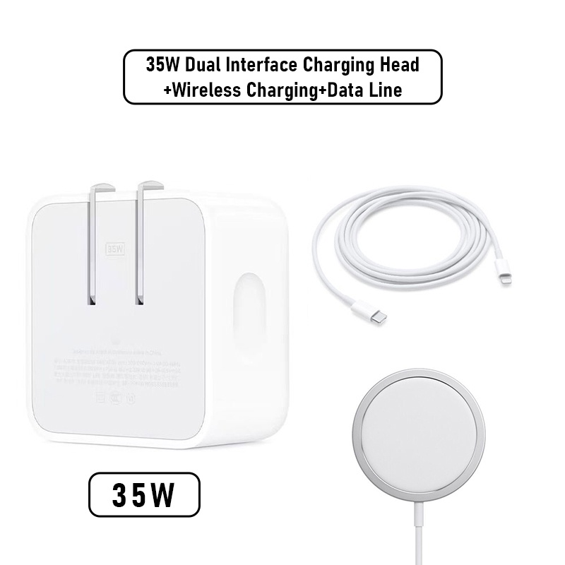 Bộ Sạc Nhanh QC 3.0 35W USB C 15W Kèm Cáp Sạc Nhanh Type C 20W