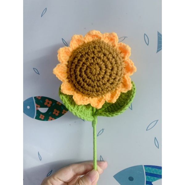 Hoa đan len handmade