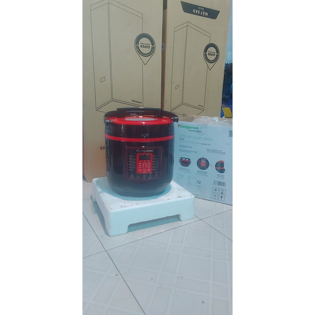 Nồi áp suất Kangaroo KG6P2  , Dung tích 6 lít, 1000W, Bảo hành 12 tháng - Smarthome97