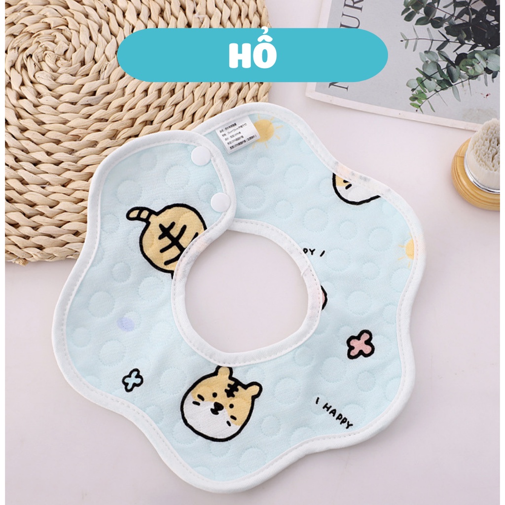 Yếm tròn xoay mã đẹp - Chống thấm cho bé