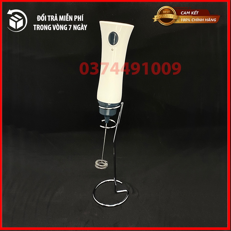 Máy đánh bọt 2 lò xo - sạc điện