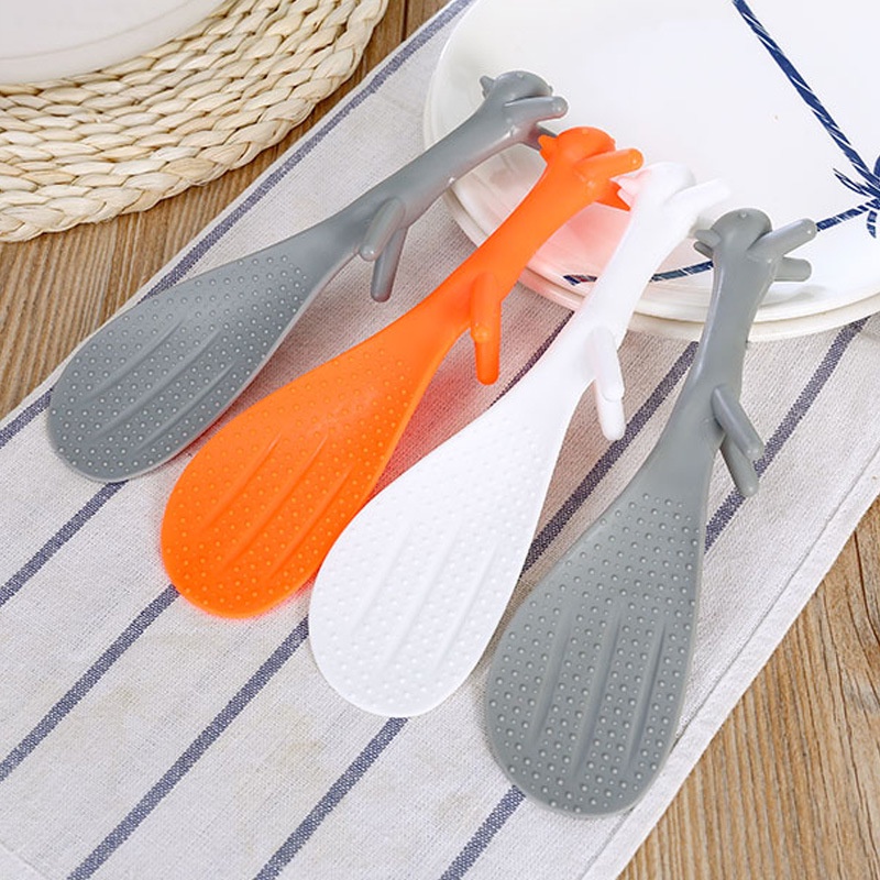 Vá múc cơm/muỗng xới cơm lúa mạch hình chú sóc xinh xắn dễ thương chống dính tốt, cứng cáp, chịu nhiệt cao khogiasi.247