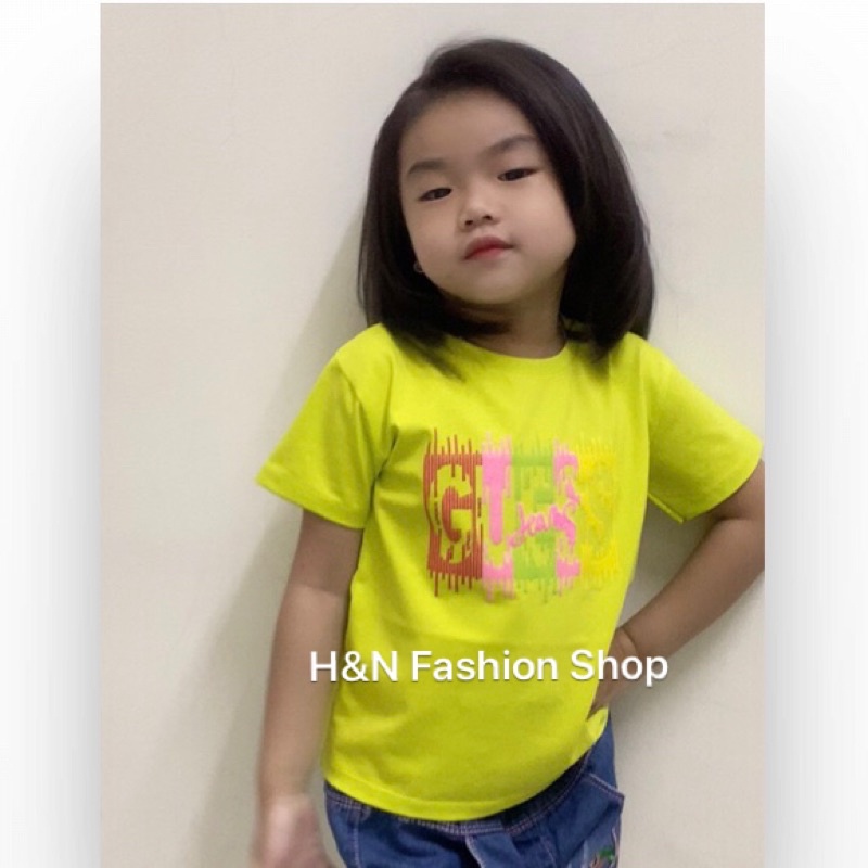 Áo Thun Thái Bé Gái Chất Cotton Dày Mịn Mát Thấm Hút Mồ Hồi