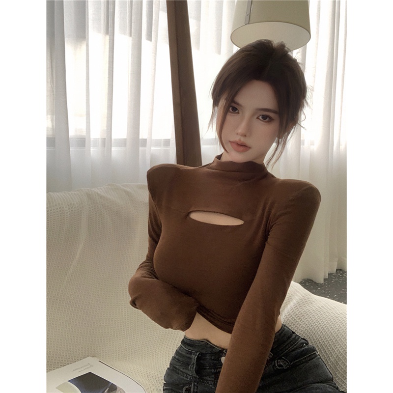 NRVP Áo Thun Nữ Dài Tay Phong Cách Hàn Quốc Mới 2023