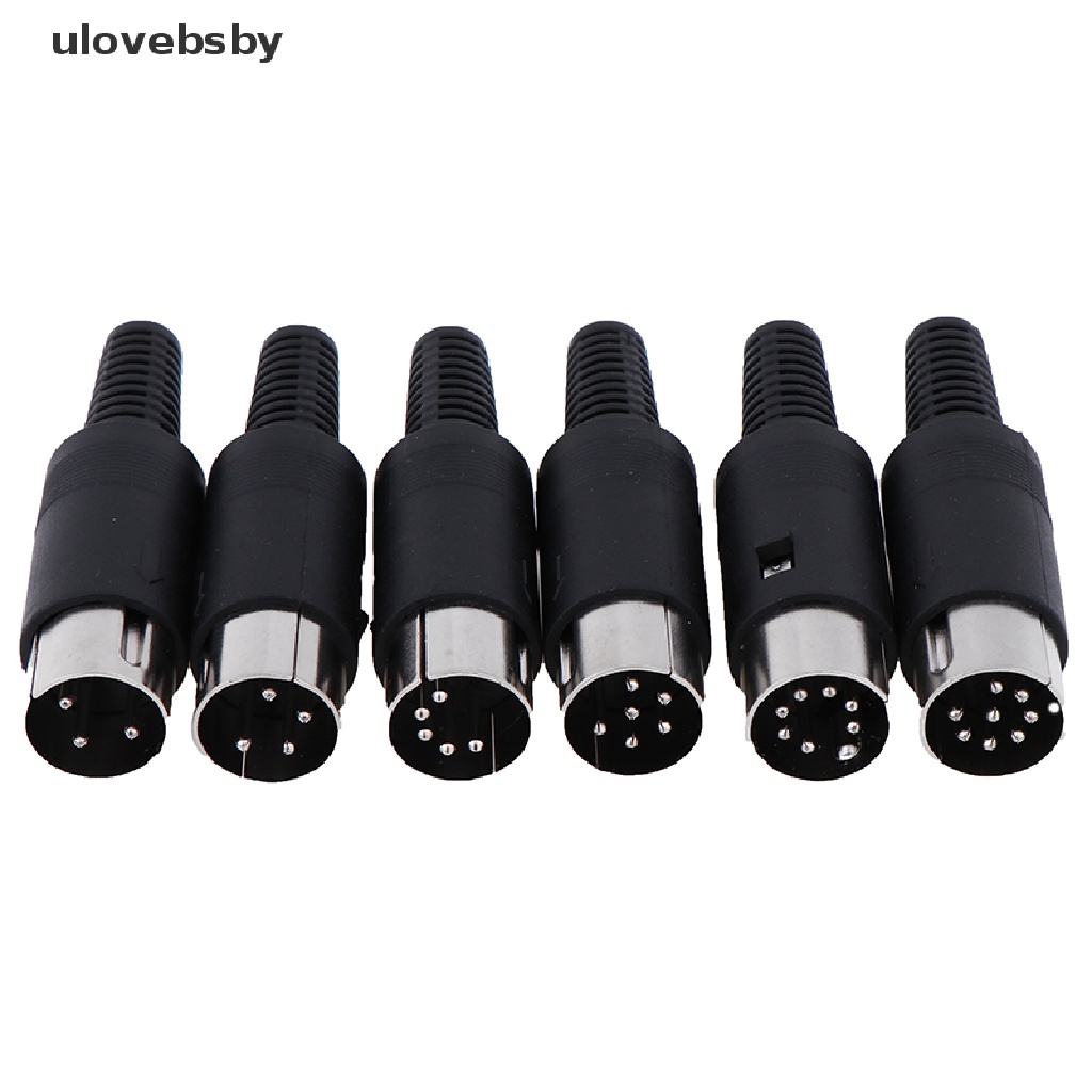 Ulovebsby din plug socket connector 3/4/5/6/7/8 pin male / female chassis cable mount vn