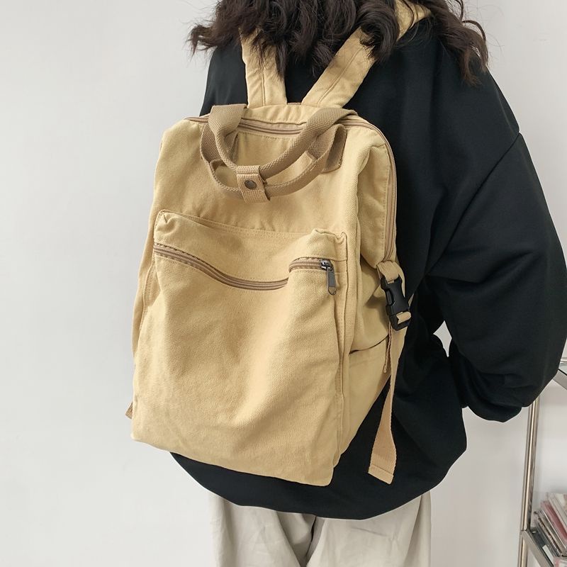 Ba Lô Canvas Thời Trang Mùa Hè Đơn Giản Dành Cho Nữ