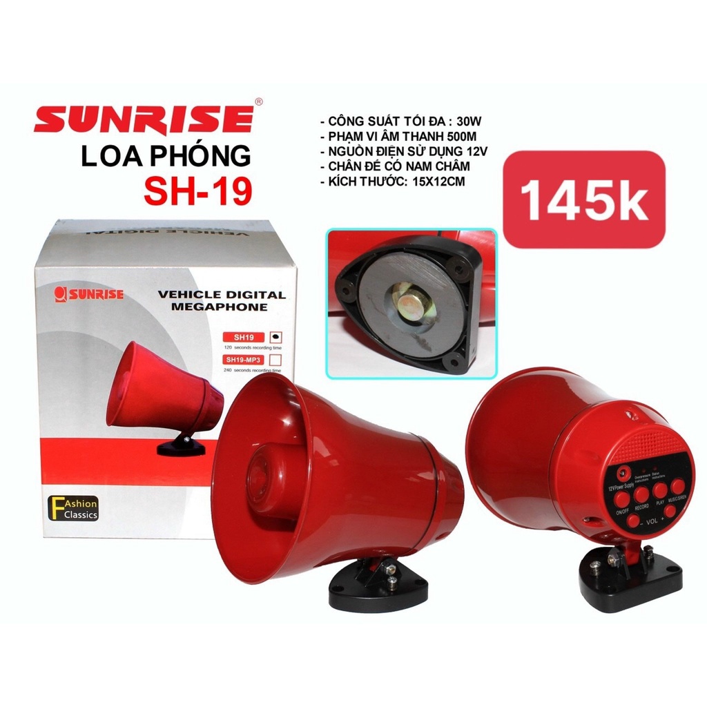 Loa phóng thanh cầm tay Mini Sunrise