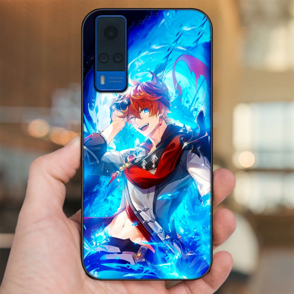 Ốp lưng Vivo Y51 2020, Y53s viền đen in hình Tartaglia Childe Genshin Impact