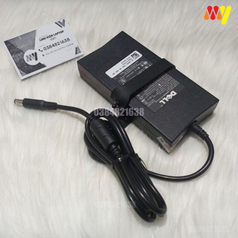 Sạc Laptop Dell Inspiron 7559 7566 7567 7557 19.5V - 6.7A 130W  New 100%, Kèm dây nguồn. Bảo hành 1 đổi 1