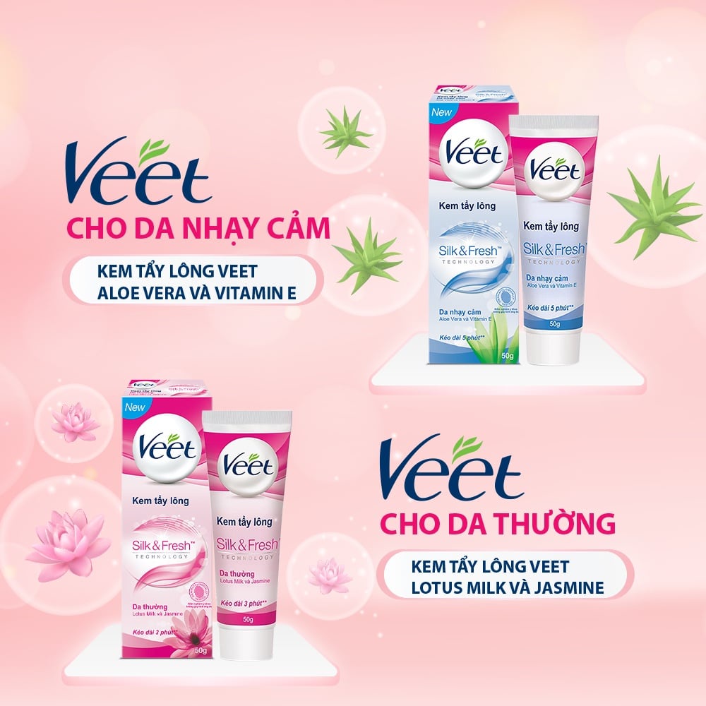 Kem Tẩy Lông Veet Cho Da Thường