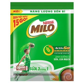 Bột ca cao milo sữa 3 trong 1 túi 330g