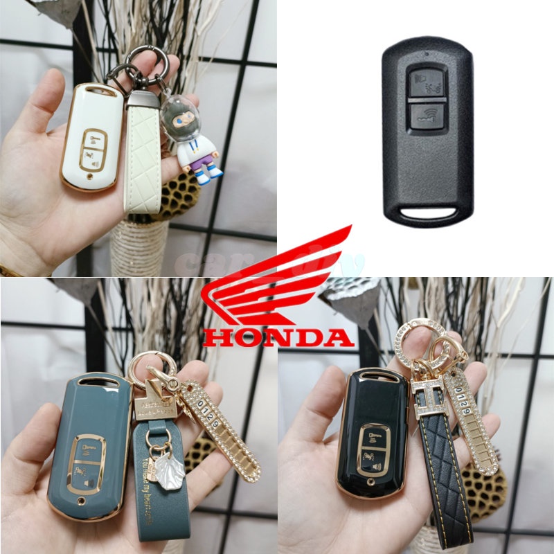 Vỏ Chìa Khóa Điều Khiển Từ Xa Bằng TPU Mềm Cho Xe Máy honda Vario 125i PCX 150 SH125 Click 150i Lead ab