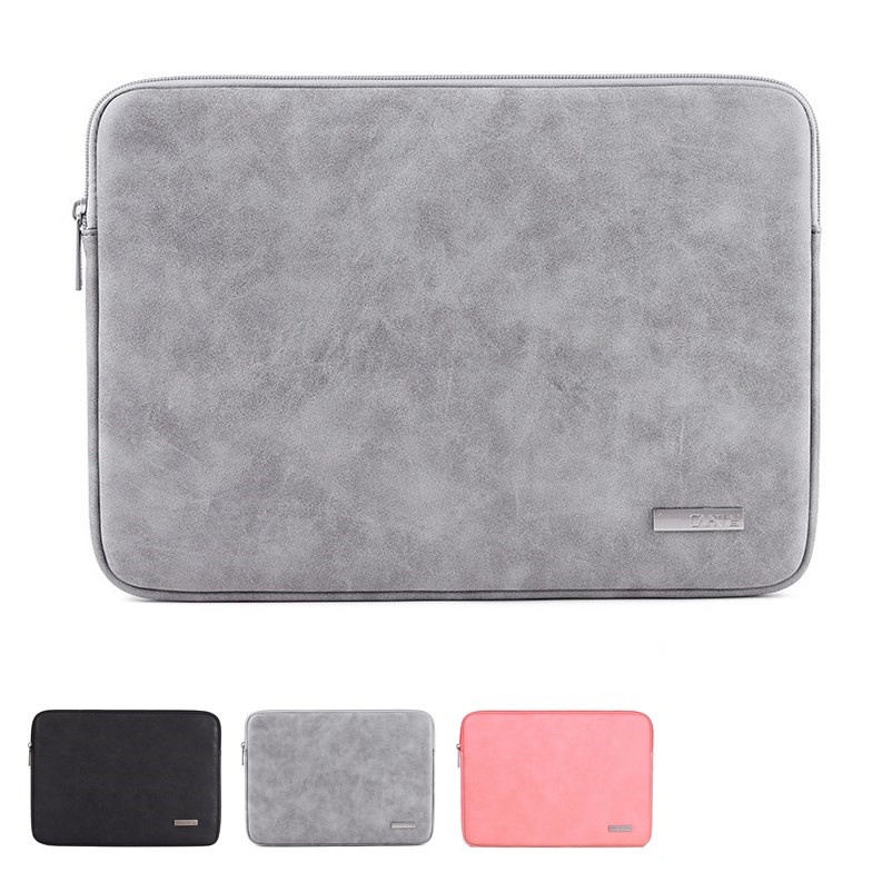 CanvasArtisan Túi Da Nhám Đựng Laptop Chống Sốc Chống Nước Cho Macbook Air Pro Thinkapd Surface 11 12 13 14 15 inch