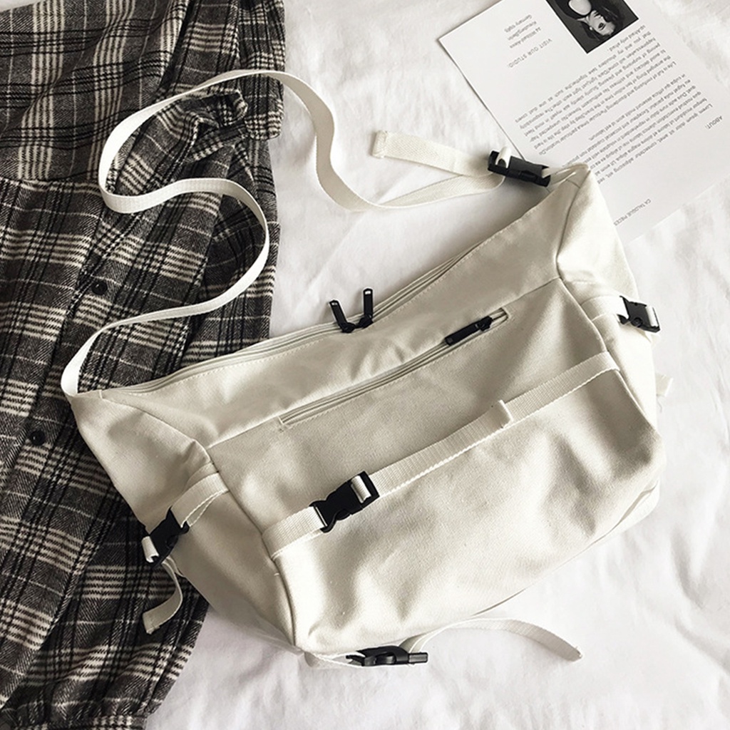 Có thể bán buôn Túi đeo vai nữ dung tích lớn thời trang bằng vải canvas để mua sắm ngoài trời Ilikebag Hàng giao ngay
