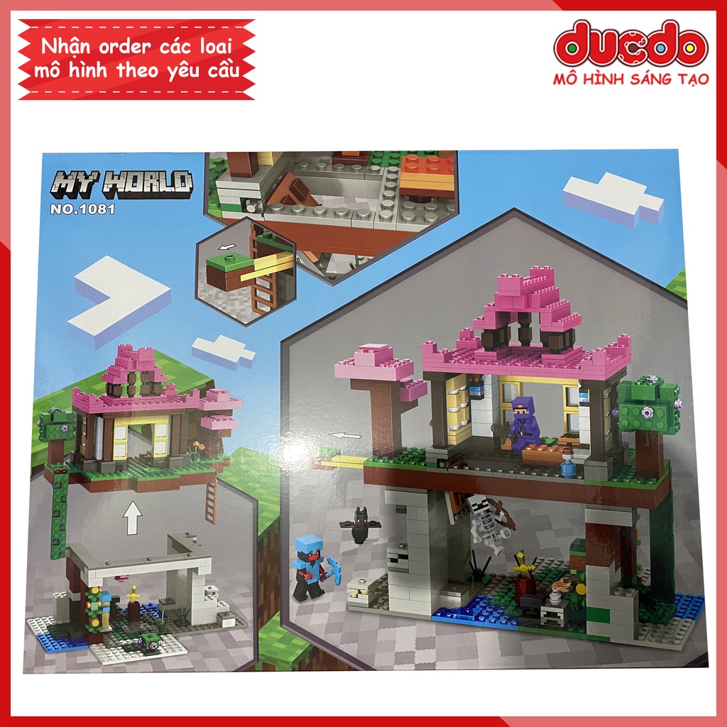 1081 TANK 60158 Lắp ghép Minecraft Khu Luyện Tập Chiến Đấu - Đồ chơi Xếp hình Mô hình 21183 BLA LRI