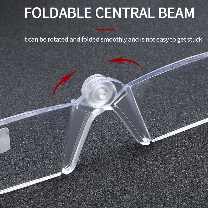 Kính Đọc Sách Không Gọng Gấp Gọn Siêu Nhẹ Chống Ánh Sáng Xanh Thời Trang Cho Nữ