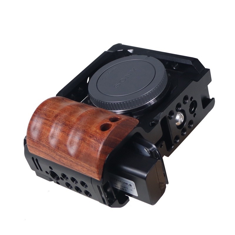 KHUNG BẢO VỆ- RIGCAGE CHO SONY ZV-E10 KÈM BÁNG GỖ