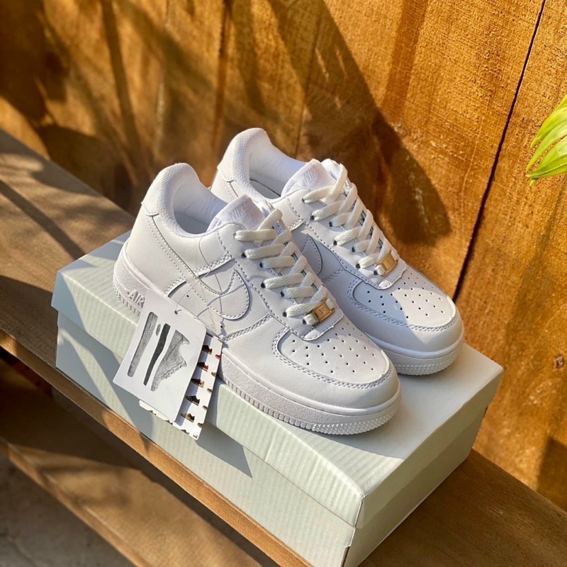 Giày_Nike Trắng , Giày_Nike Air Force 1 Trắng Cao Cấp Full Size Nam Nữ Hot Trend Full Box BILL
