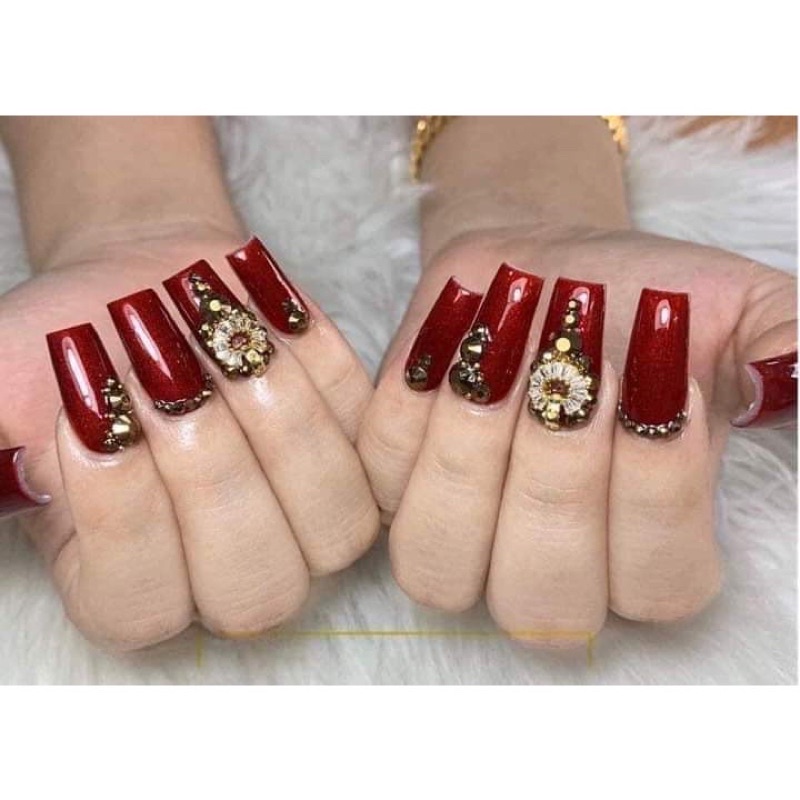 Sơn gel màu ĐỎ TUYẾT Vandonie chai 15ml màu sơn cực hot