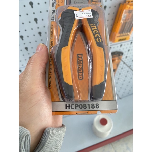 Kìm 2 size ingco HCP 08188,hcp 08168,