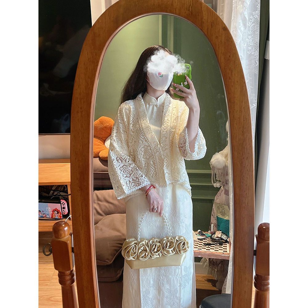 Đầm Sườn Xám Cách Tân Tay Rộng Phong Cách Dân Tộc Thời Trang 2022