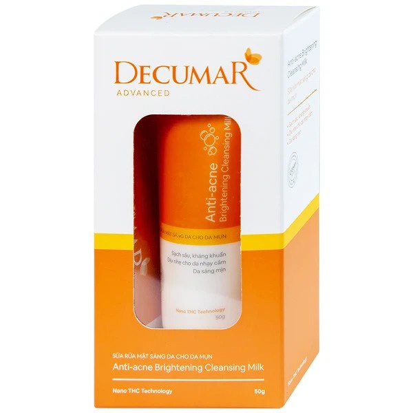 Sữa rửa mặt dạng Gel Decumar Advanced sáng da ngừa mụn 50g - AJA'S SKINLAB