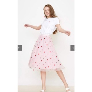 Đầm midi phối ren lưới Vero