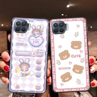 Ốp lưng oppo a73 / a93 gấu xanh đỏ ốp gấu cute bo viền