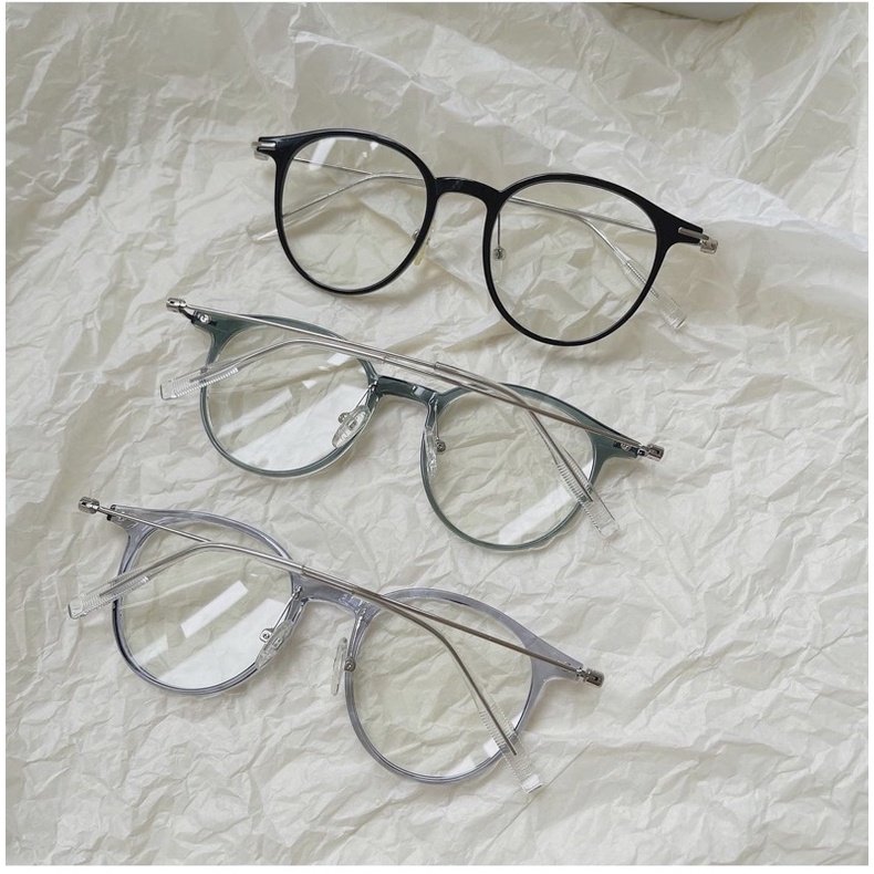 Kính giả cận, Gọng kính cận tròn nhựa dẻo Tr90 mẫu mới hàn quốc 2276 Jolie eyewear