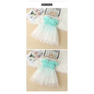 Đầm Công Chúa Dây Ngôi Sao Màu Ombreoo