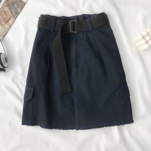 Chân Váy Túi Hộp Kèm Belt JEM CLOSET Chất Liệu Kaki Có Lớp Lót Bên Trong Phong Cách Cá Tính CARA  32
