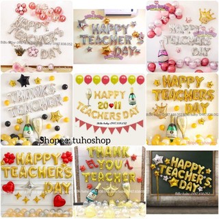 Sét bóng Happy teachers day trang trí ngày nhà giáo Việt Nam 20/11