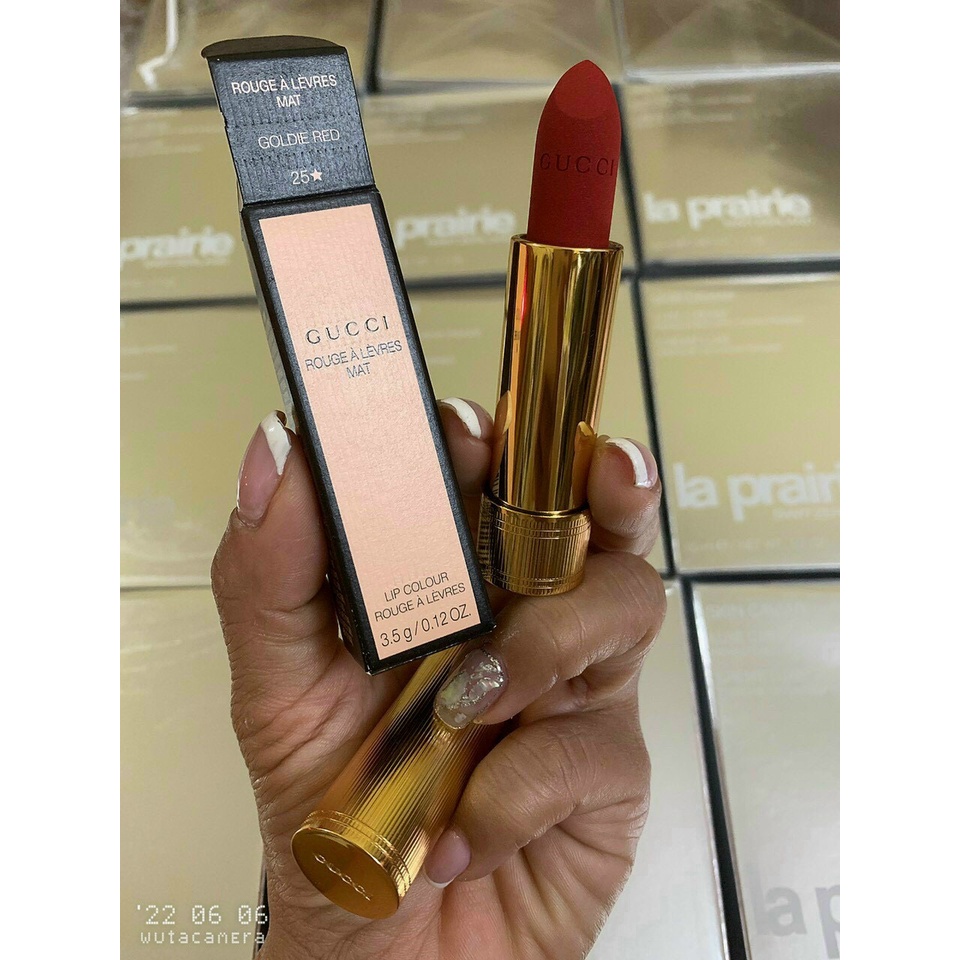 Son Môi Lì Gucci Rouge À Lèvres Mat Nhiều Màu Lựa Chọn, Lên Tone Cực Chuẩn