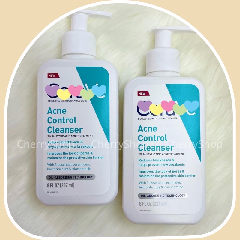 Sữa rửa mặt kiểm soát dầu giảm mụn CrV Acne Cleanser Control (237ml)