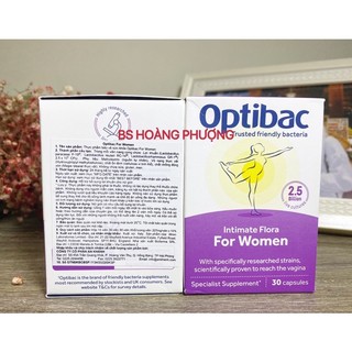 Men vi sinh phụ khoa Optibac
