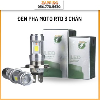 Phụ kiện xe máy - đèn pha moto rtd 3 chân -bóng đèn pha xe máy siêu sáng - tiết kiệm điện - tuổi thọ cao - bh 1 đổi 1