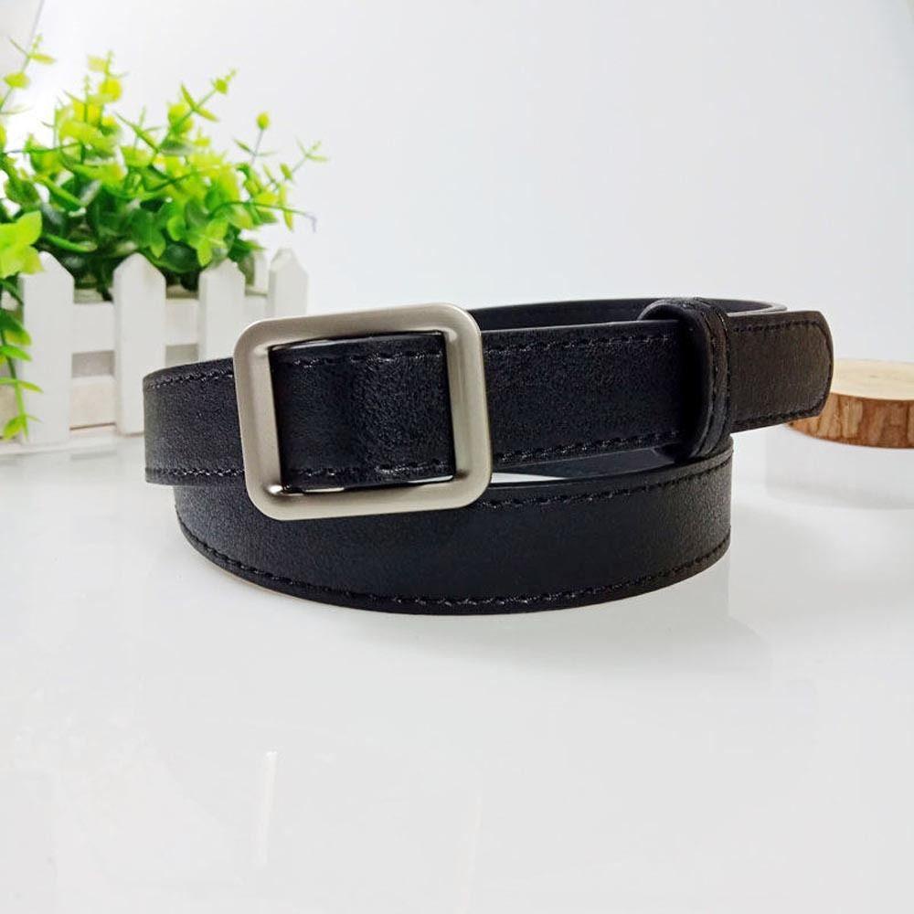 Thắt Lưng Mỏng Khóa Kim Loại Không Xốp Có Thể Điều Chỉnh Dễ Phối Đồ Thời Trang Cho Nam Và Nữ